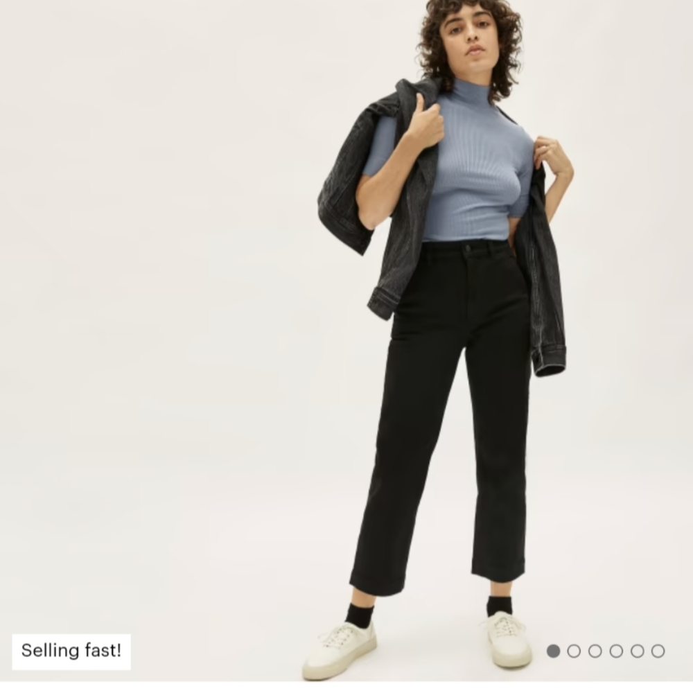 Everlane straight leg crop short